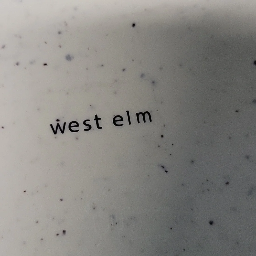 West Elm Speckled Melamine Salad/Serving Bowl